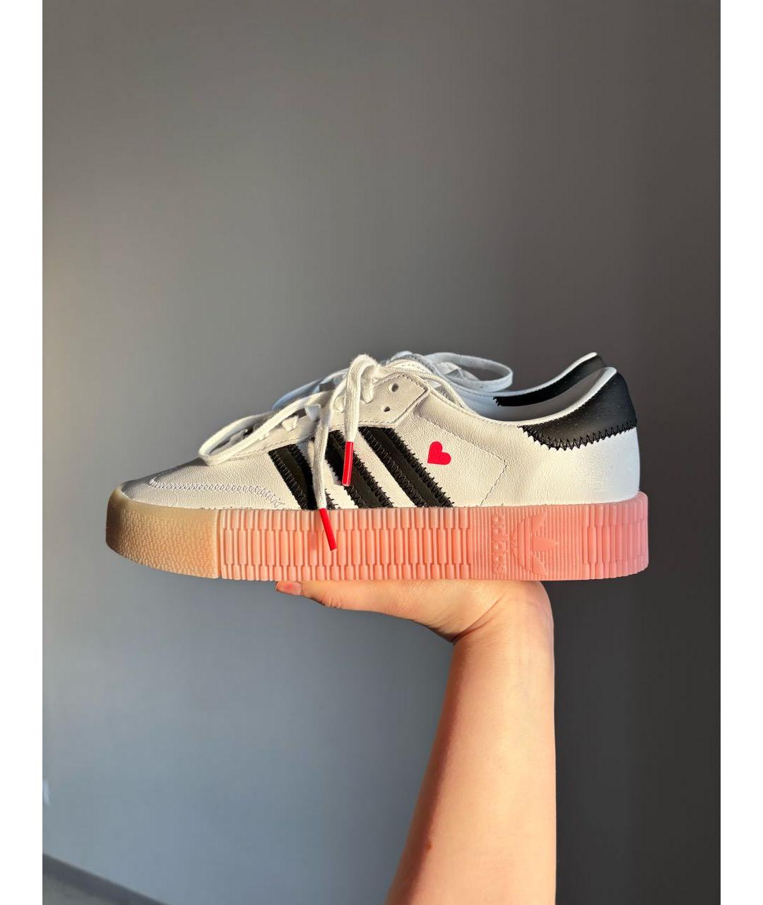 ADIDAS Белые кожаные кеды, фото 5