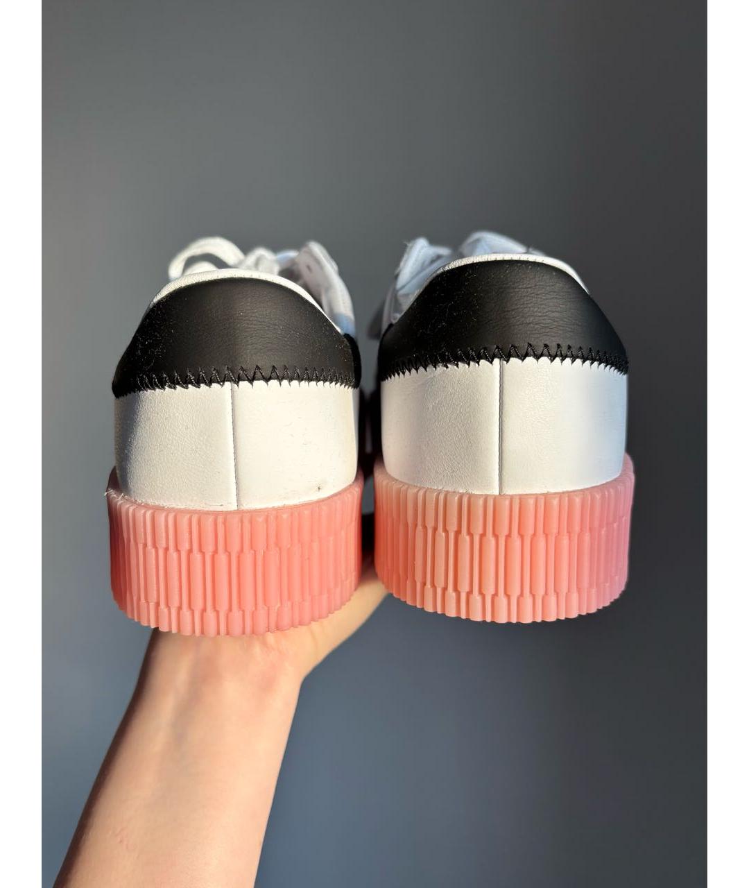 ADIDAS Белые кожаные кеды, фото 4