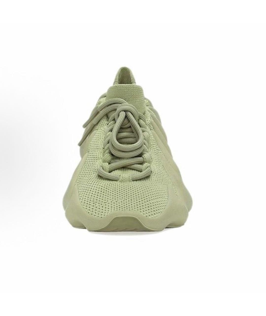 ADIDAS YEEZY Зеленые текстильные кроссовки, фото 2