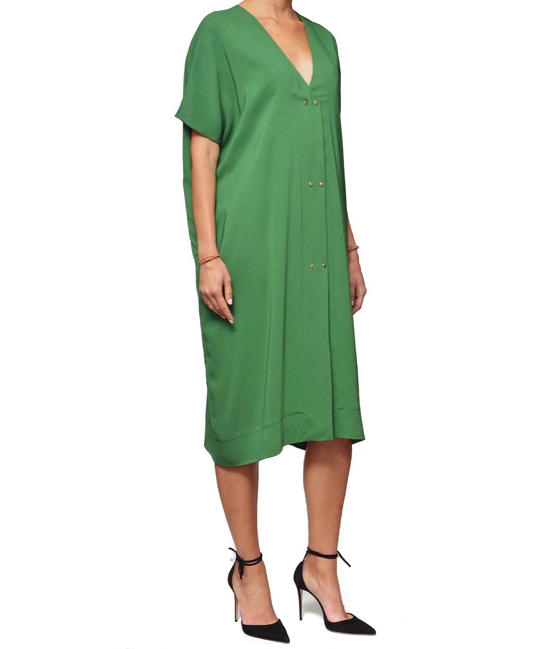 LANVIN Зеленые повседневное платье, фото 2