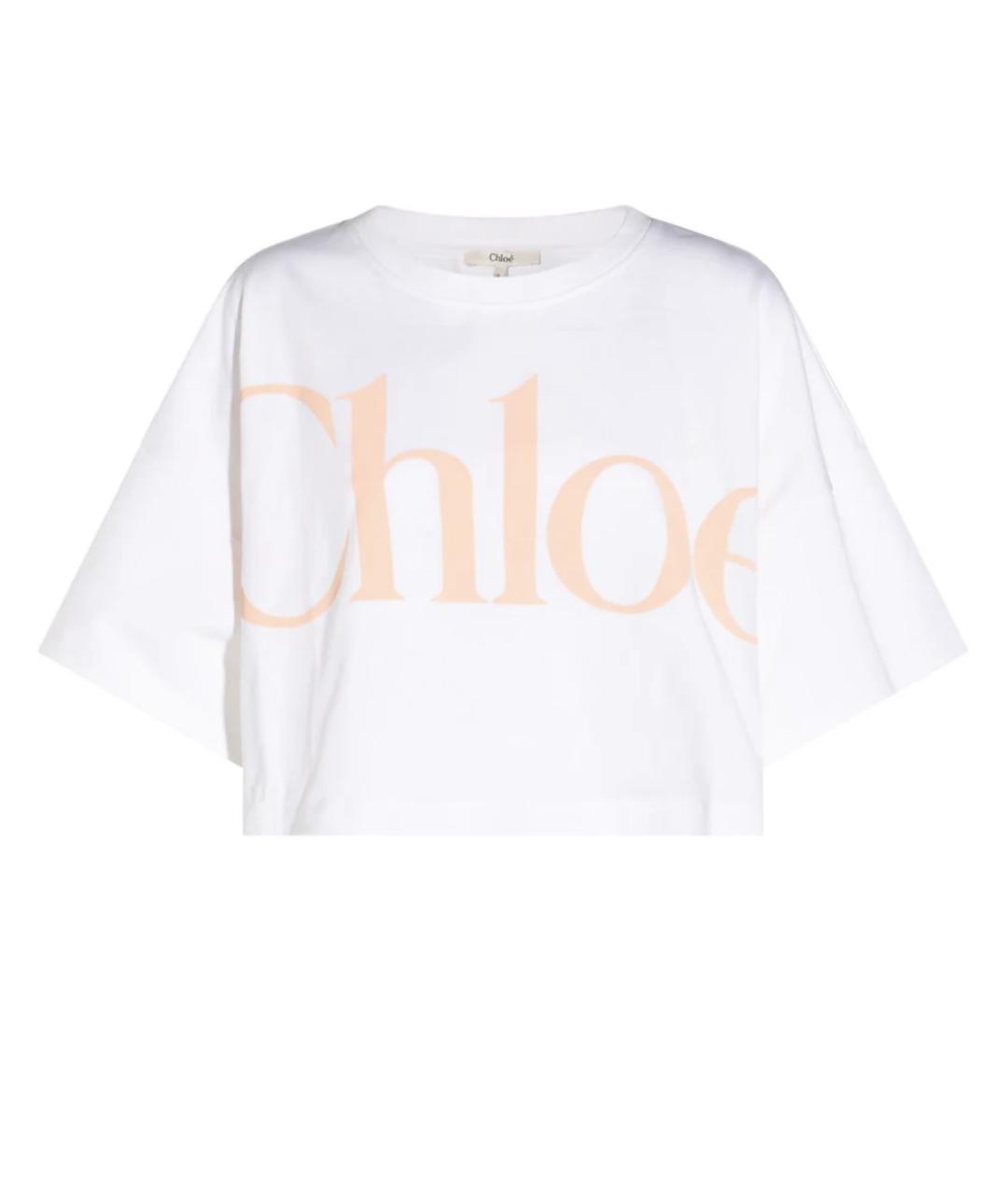 CHLOE Белая хлопковая футболка, фото 1
