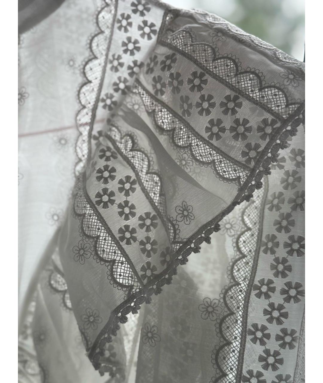 SANDRO Белая полиэстеровая блузы, фото 3