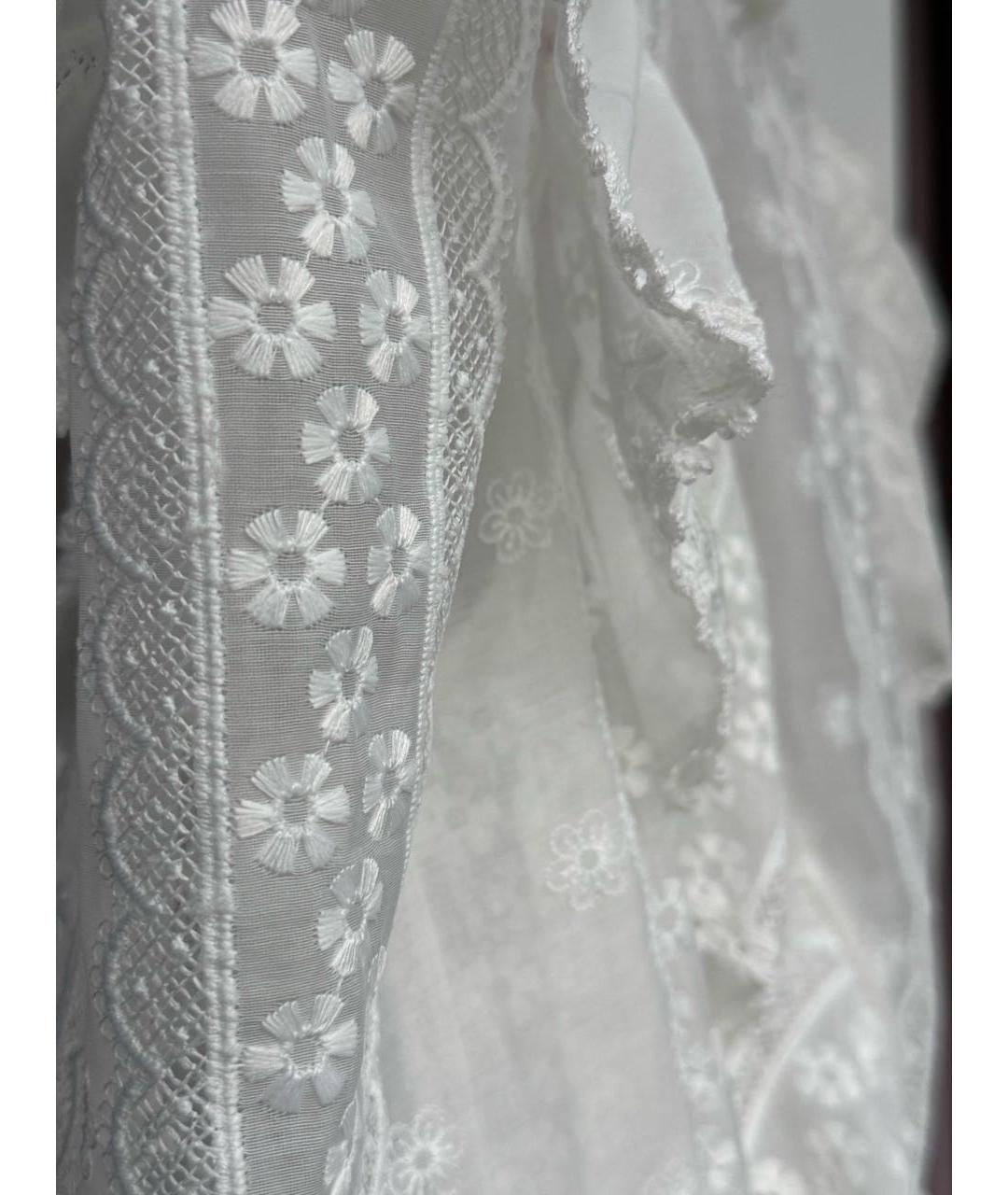 SANDRO Белая полиэстеровая блузы, фото 4