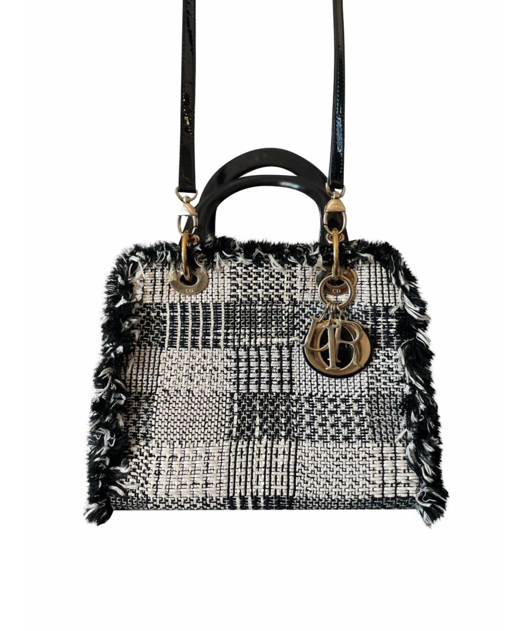 CHRISTIAN DIOR Твидовая сумка с короткими ручками, фото 1