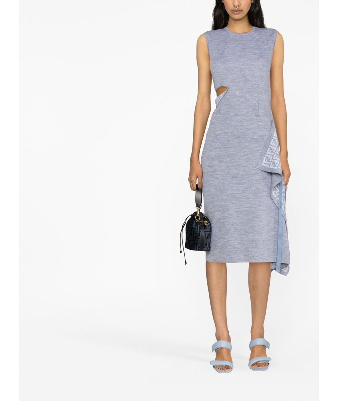 FENDI Серая шерстяная блузы, фото 2