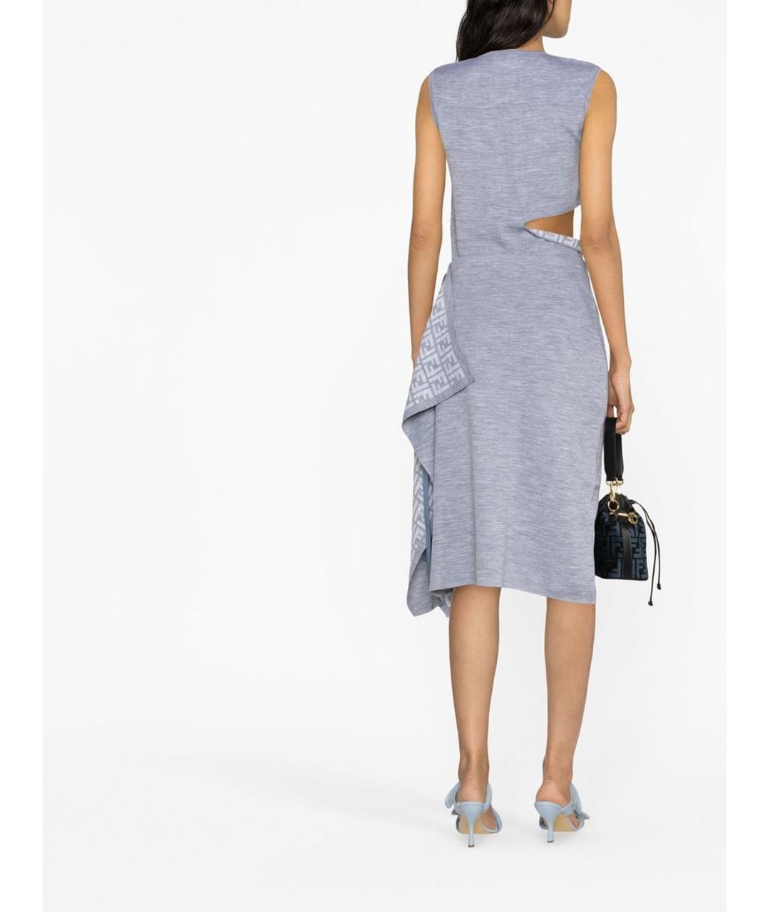 FENDI Серая шерстяная блузы, фото 4