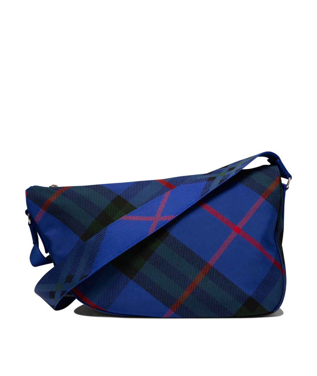 BURBERRY Синяя тканевая сумка через плечо, фото 3
