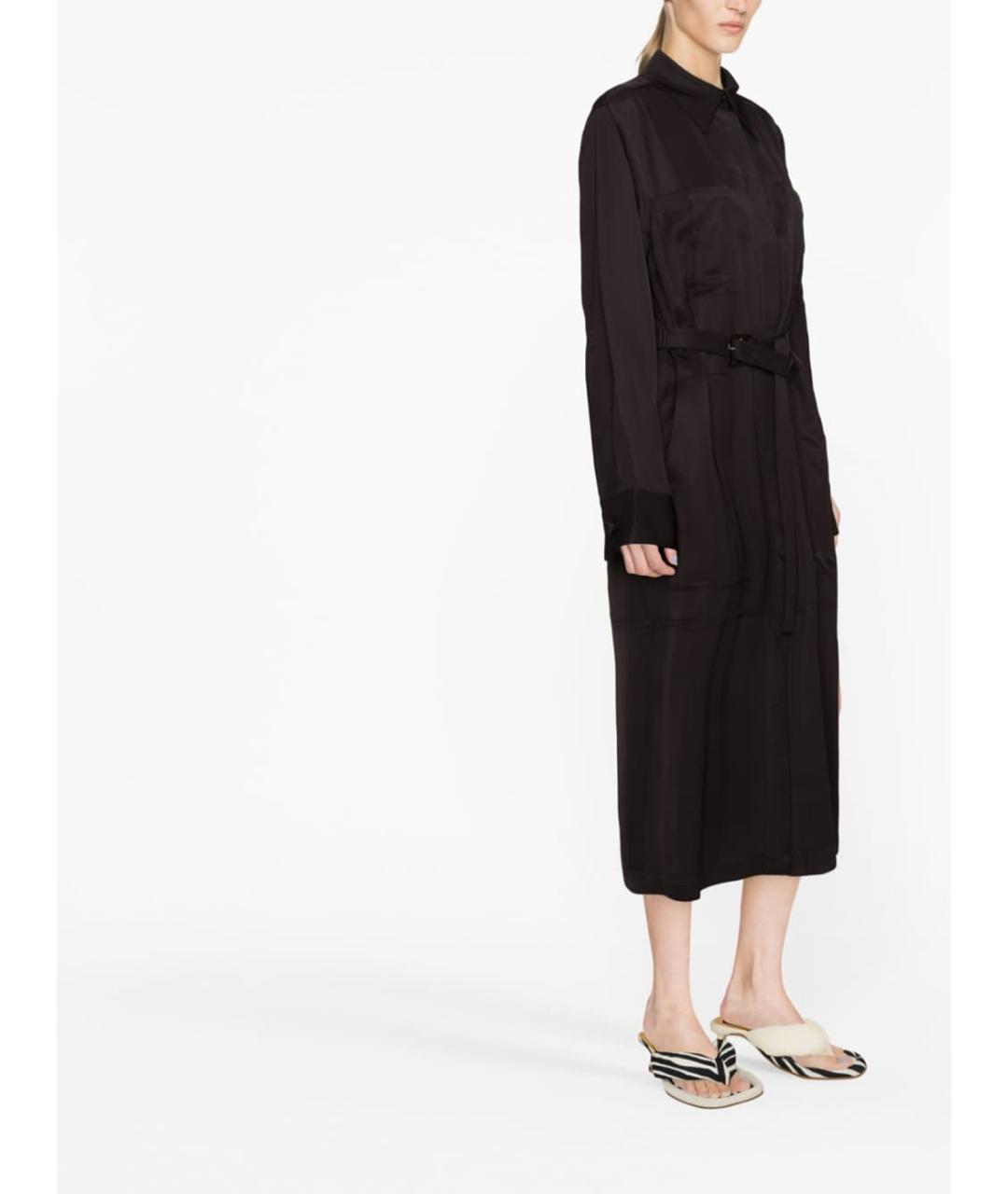 JIL SANDER Бордовое пальто, фото 3