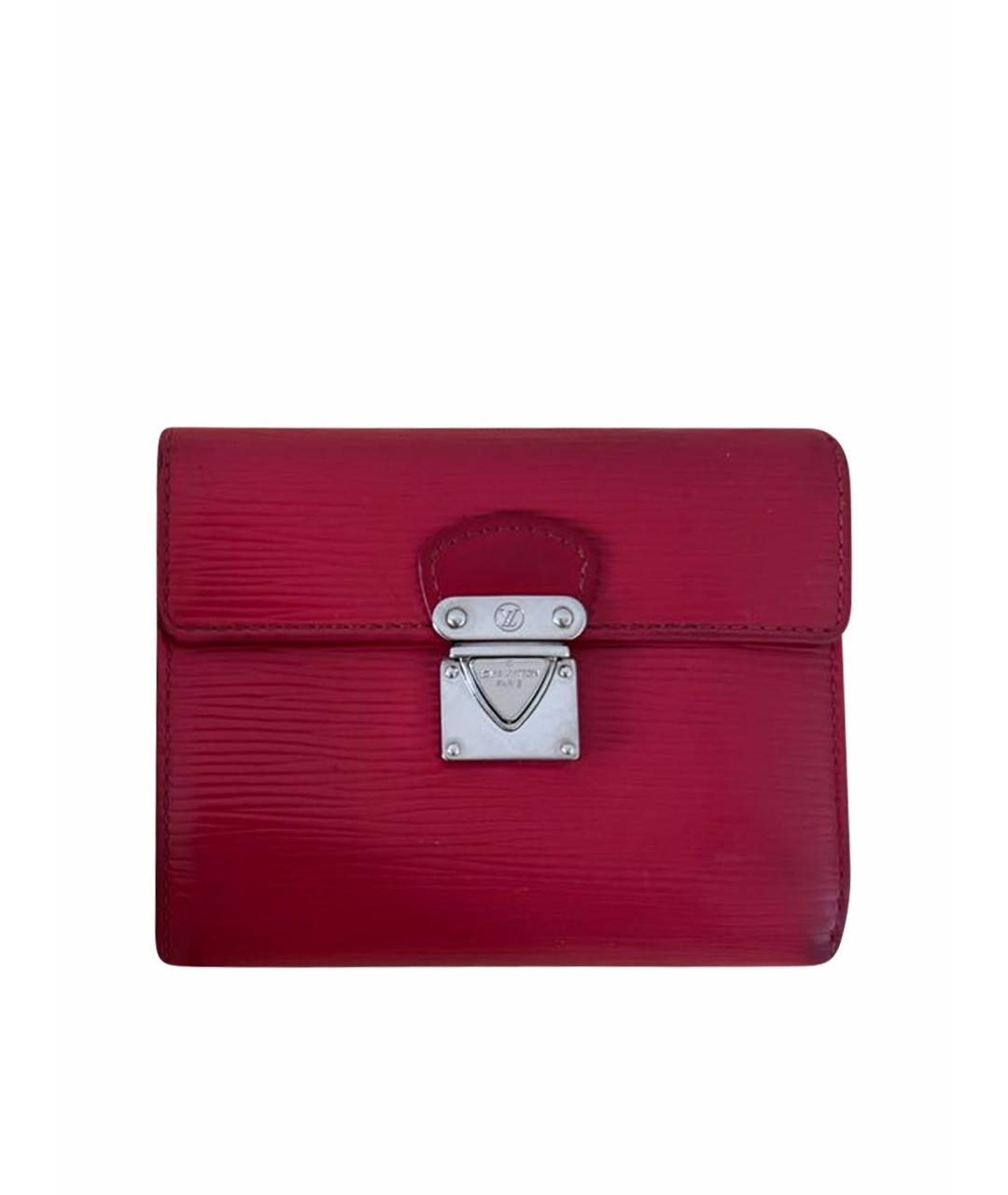 LOUIS VUITTON Красный кожаный кошелек, фото 1