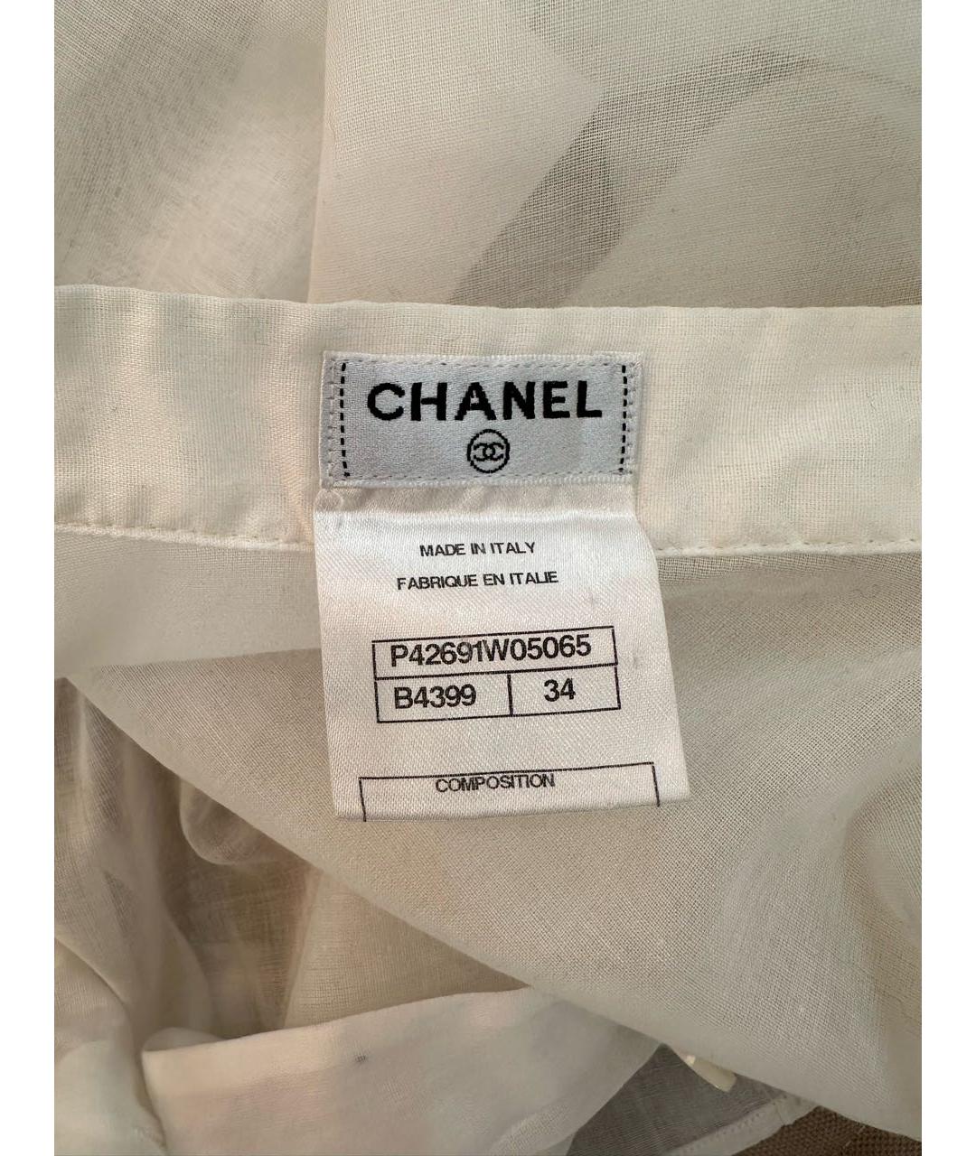 CHANEL Бежевая блузы, фото 4