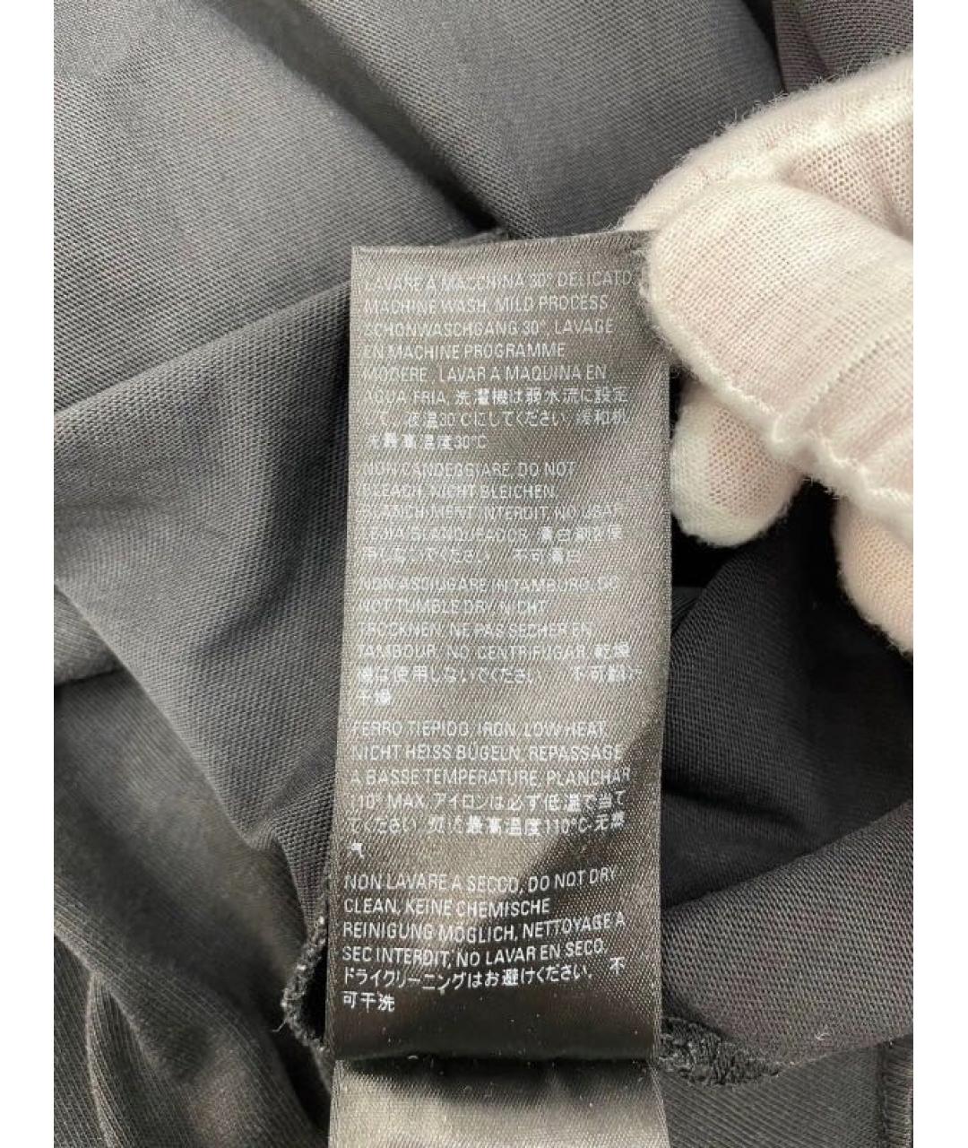BALENCIAGA Черная хлопковая футболка, фото 8