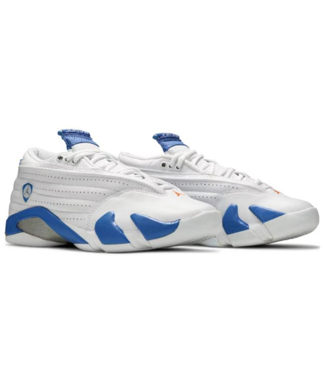 JORDAN Белые текстильные высокие кроссовки / кеды, фото 3