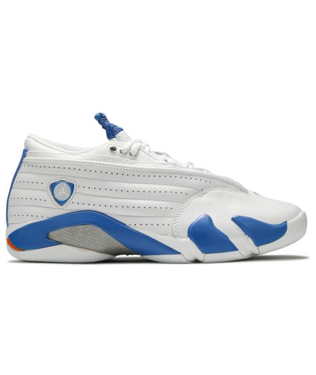 JORDAN Белые текстильные высокие кроссовки / кеды, фото 1