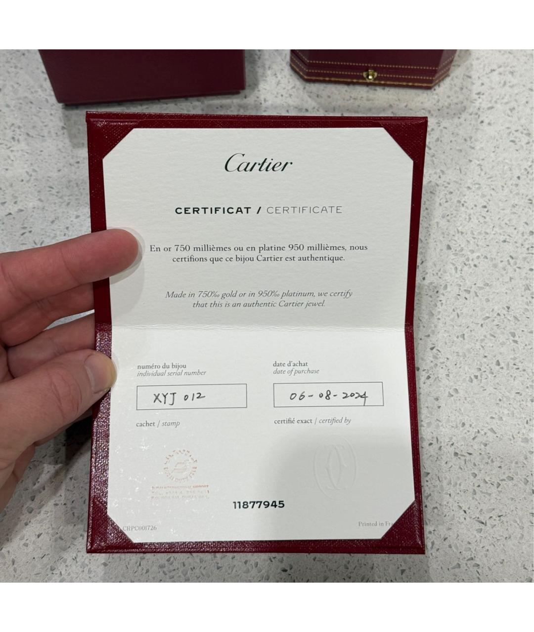 CARTIER Золотое кольцо из розового золота, фото 7