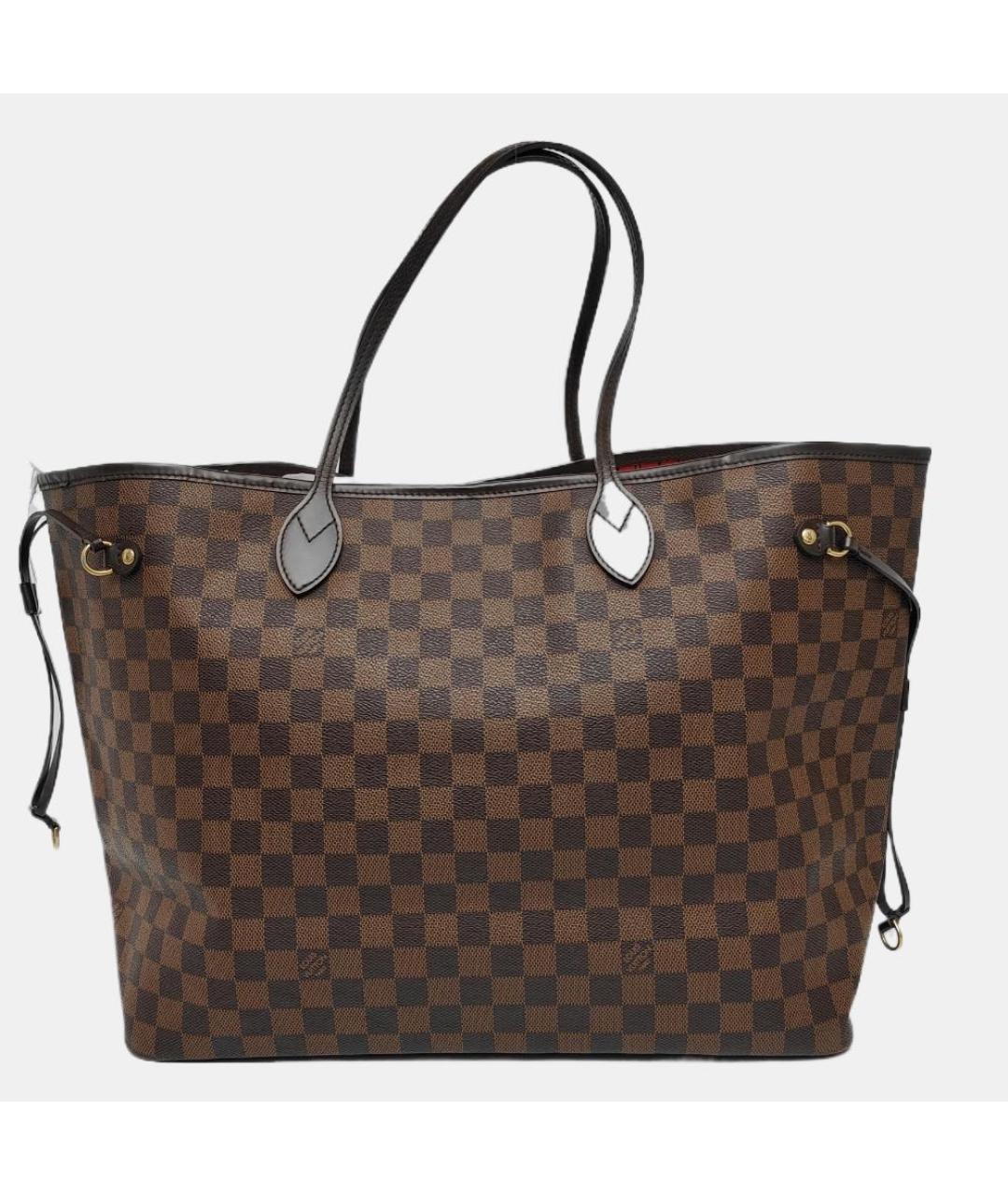 LOUIS VUITTON Коричневая сумка тоут, фото 3