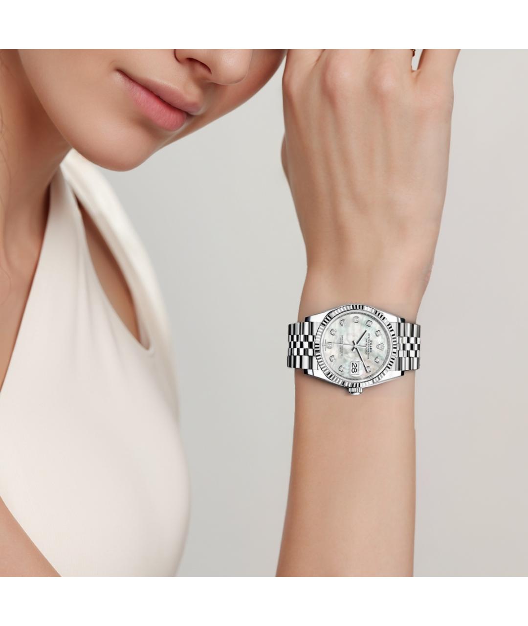 ROLEX Часы из белого золота, фото 3
