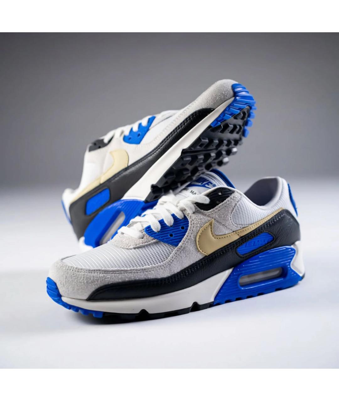 NIKE Белые замшевые низкие кроссовки / кеды, фото 5
