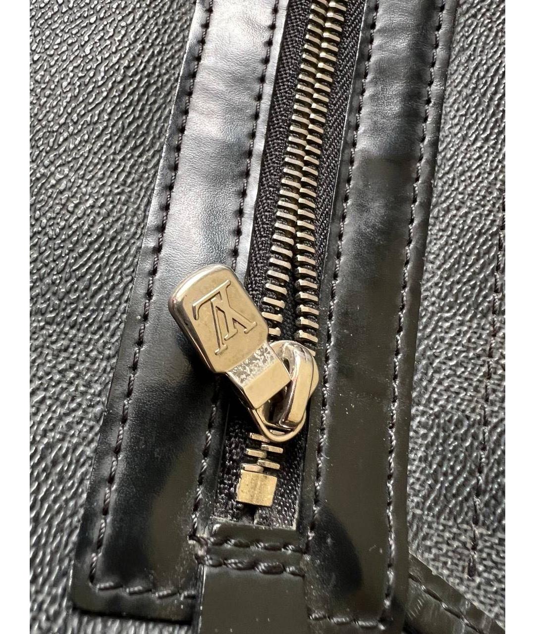 LOUIS VUITTON Серая кожаная сумка на плечо, фото 5