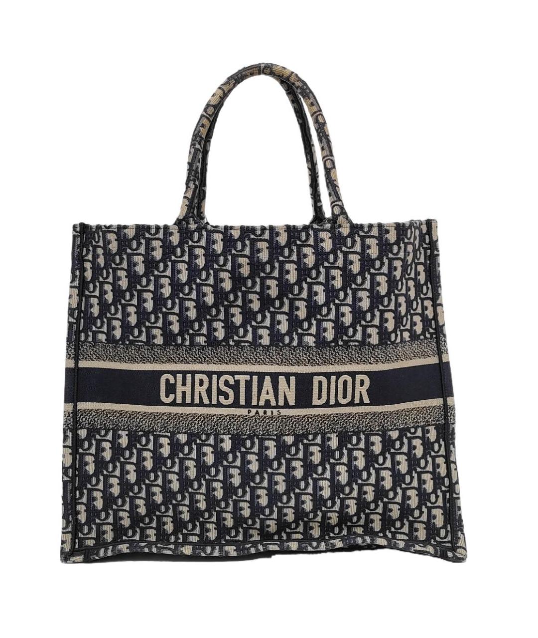 CHRISTIAN DIOR Мульти твидовая сумка тоут, фото 1