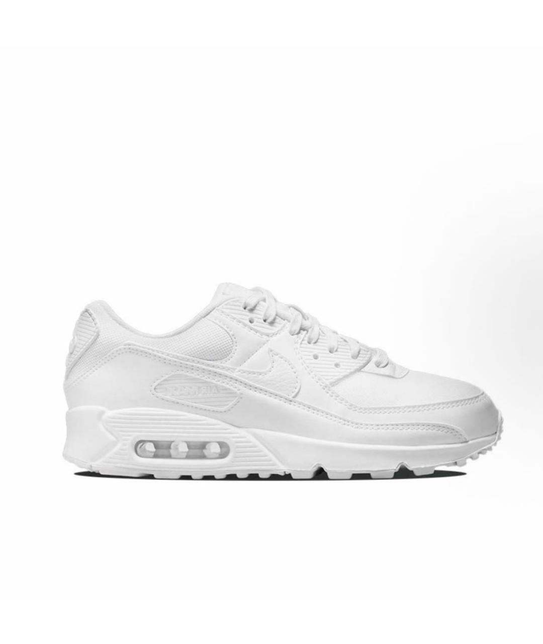 NIKE Белые кожаные низкие кроссовки / кеды, фото 9