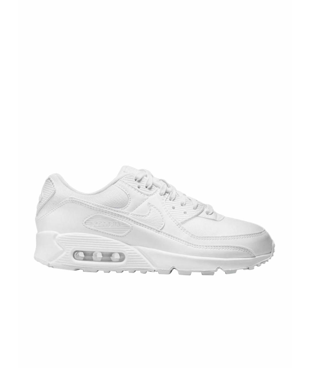 NIKE Белые кожаные низкие кроссовки / кеды, фото 1