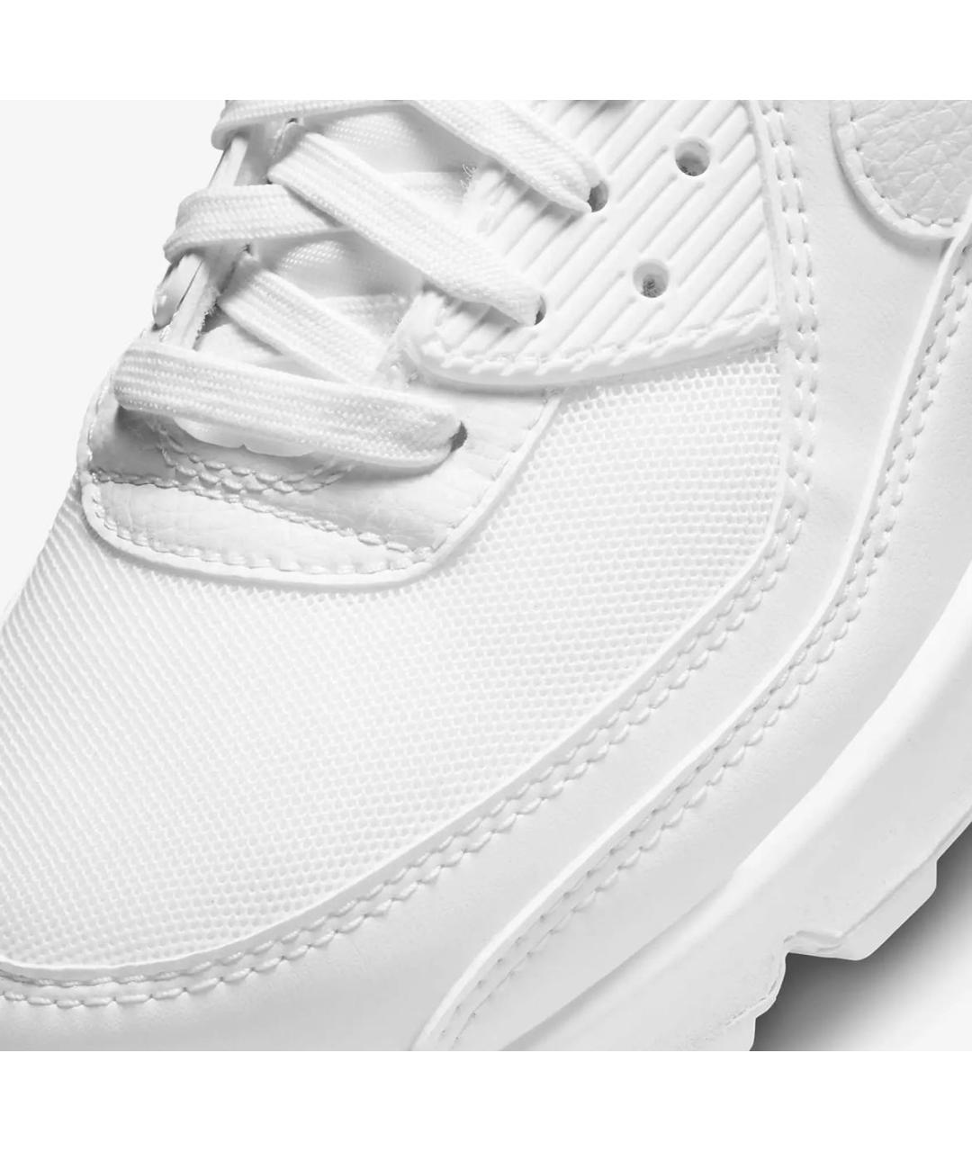 NIKE Белые кожаные низкие кроссовки / кеды, фото 5