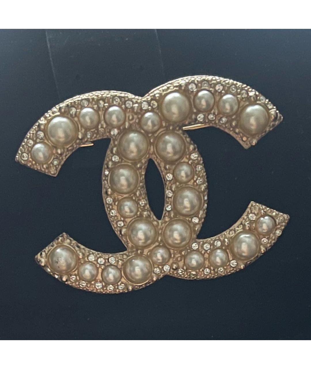 CHANEL Золотая латунная булавка / брошь, фото 4