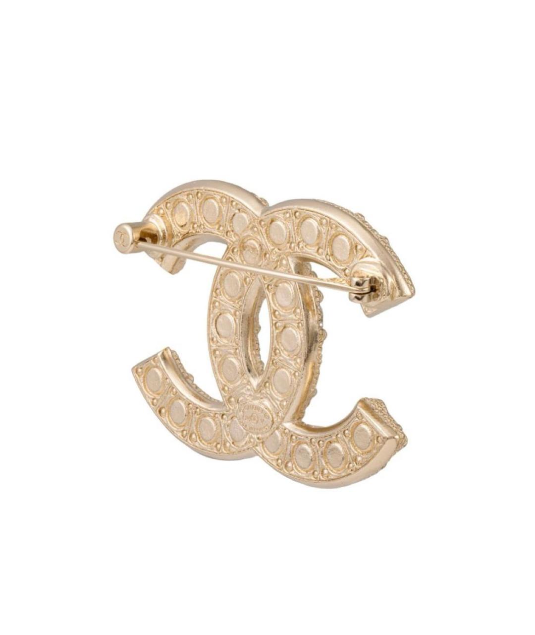 CHANEL Золотая латунная булавка / брошь, фото 3