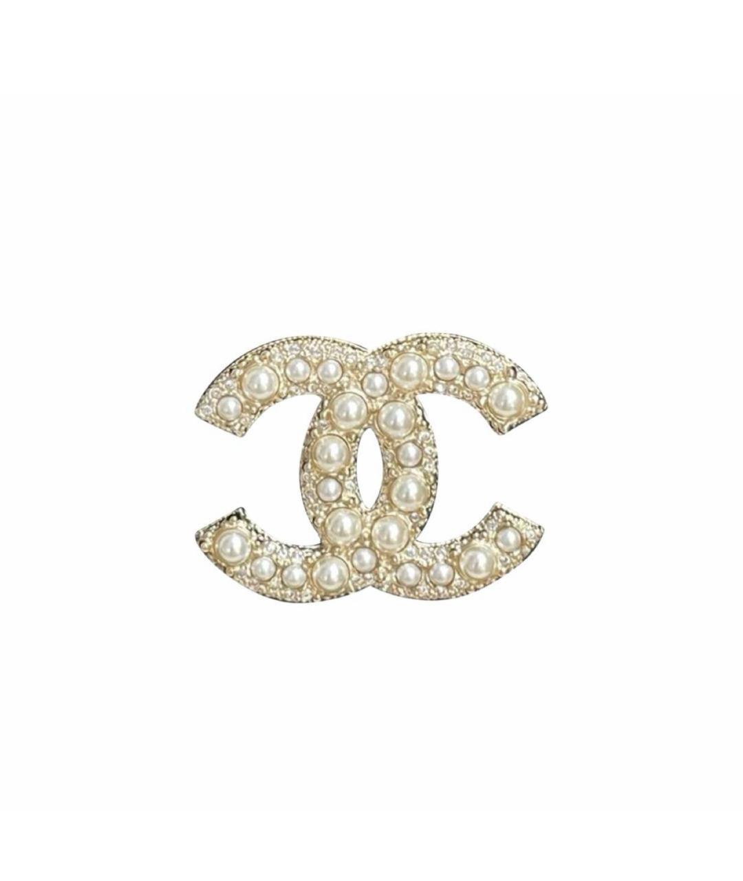 CHANEL Золотая латунная булавка / брошь, фото 1