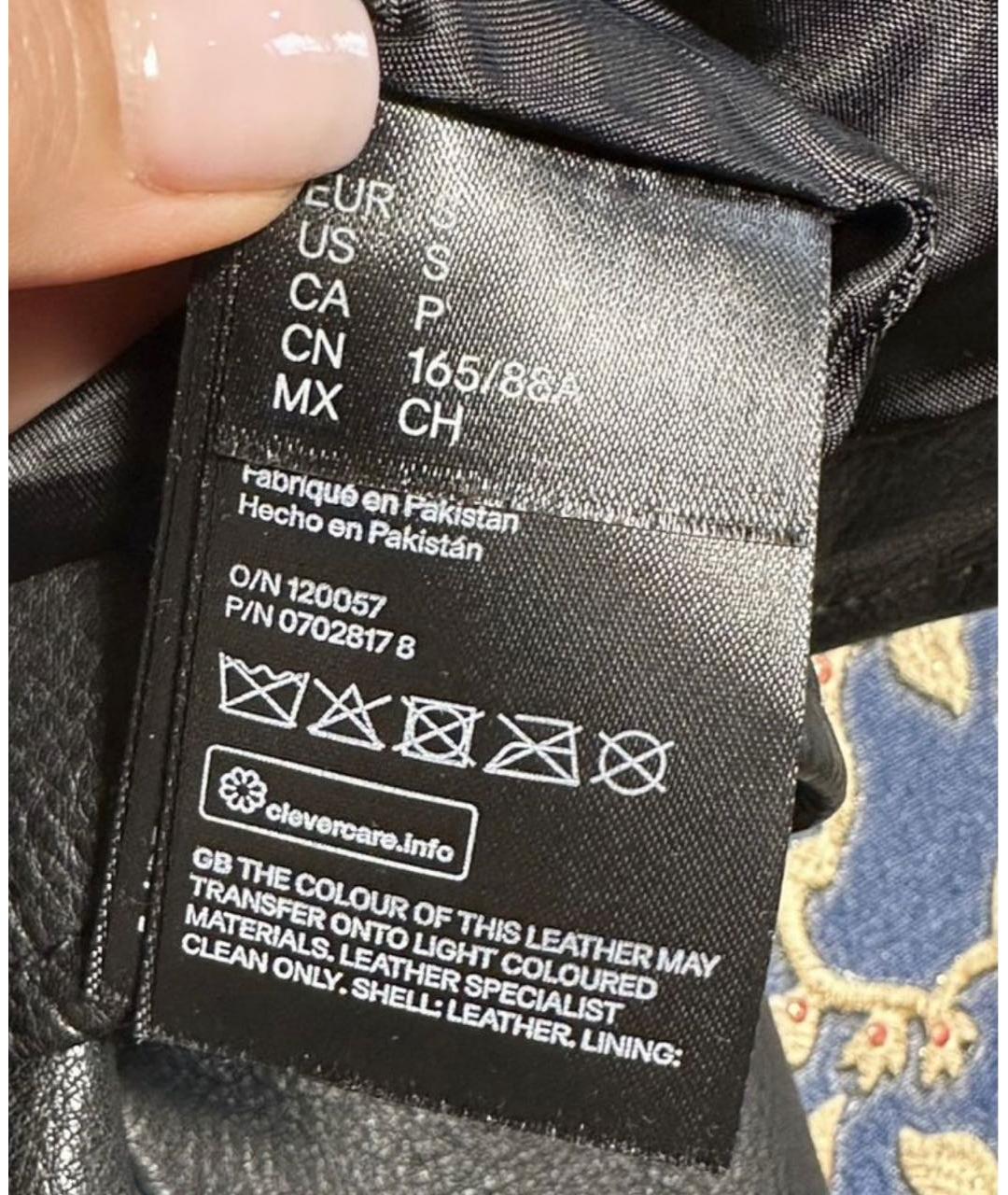 MOSCHINO Черная кожаная куртка, фото 7