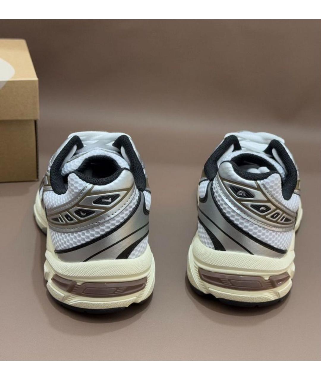 ASICS Белые текстильные низкие кроссовки / кеды, фото 7