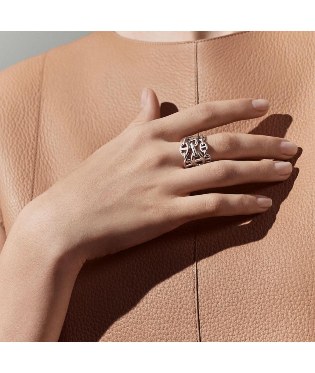 HERMES Серебряное серебряное кольцо, фото 4