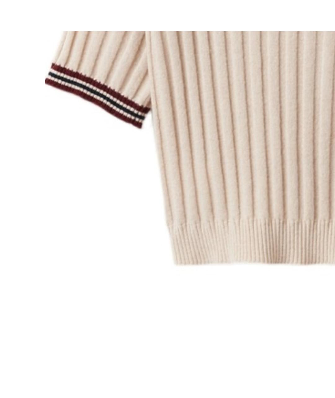 MIU MIU Бежевая футболка, фото 6