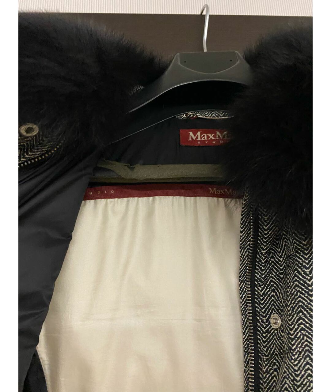 MAX MARA Серая полиэстеровая куртка, фото 4
