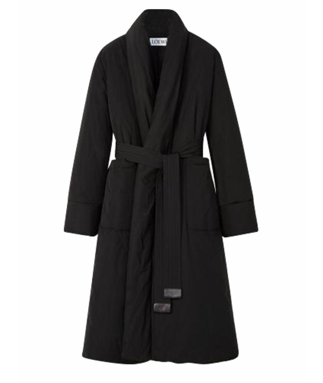 LOEWE Черный полиэстеровый пуховик, фото 1