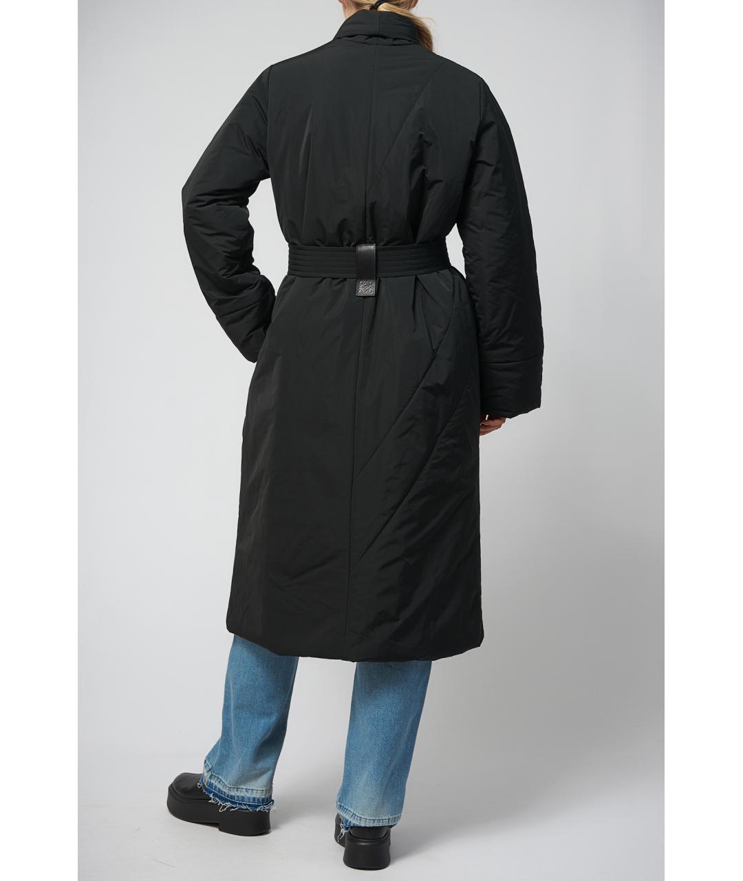 LOEWE Черный полиэстеровый пуховик, фото 6