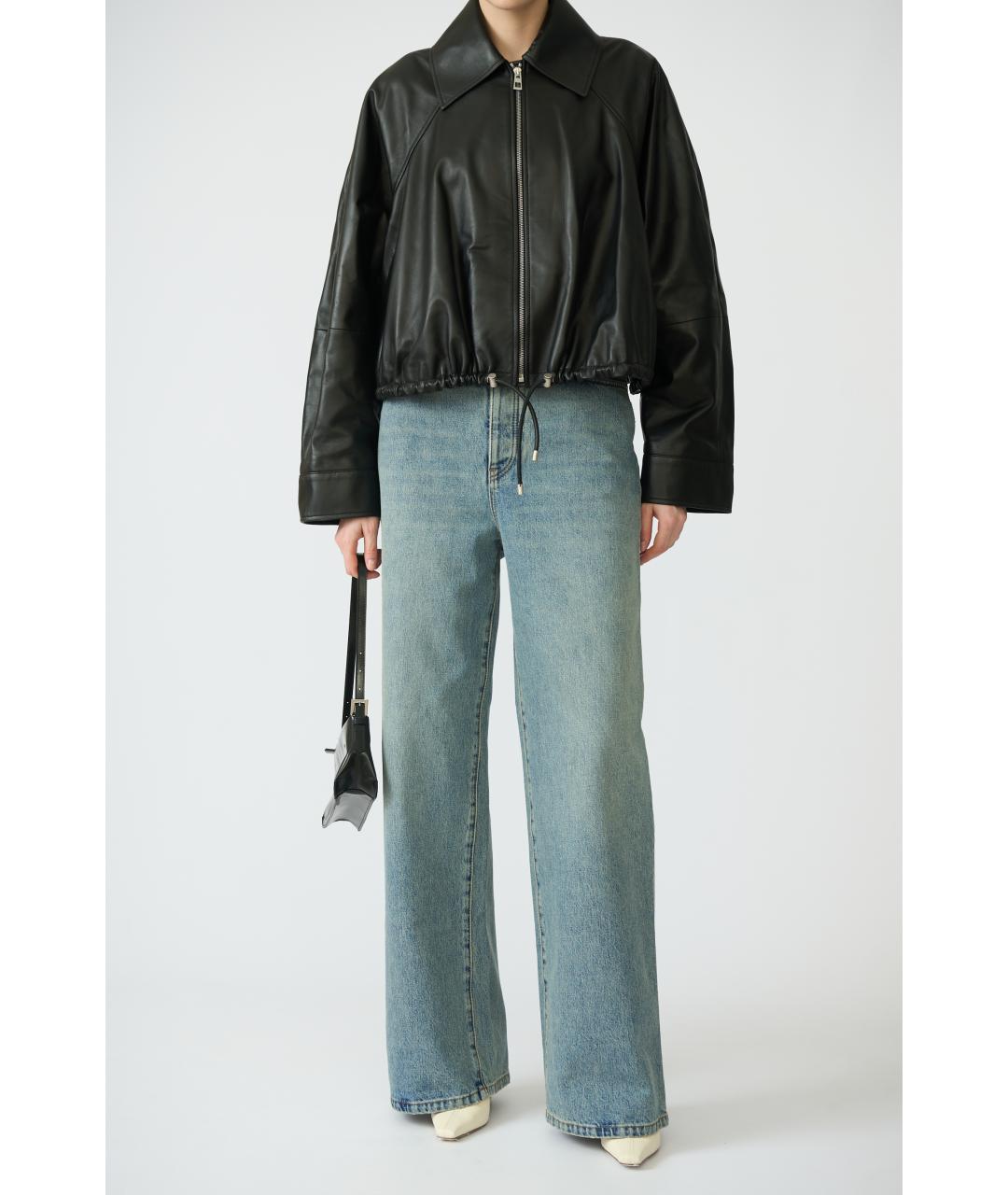 LOEWE Черная кожаная куртка, фото 2