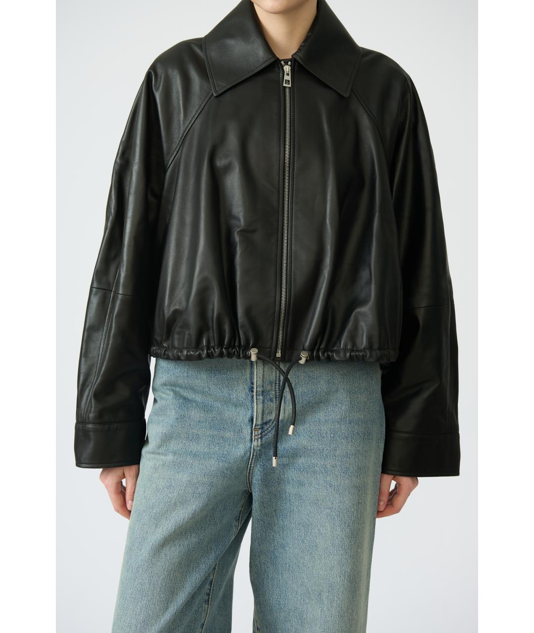 LOEWE Черная кожаная куртка, фото 3