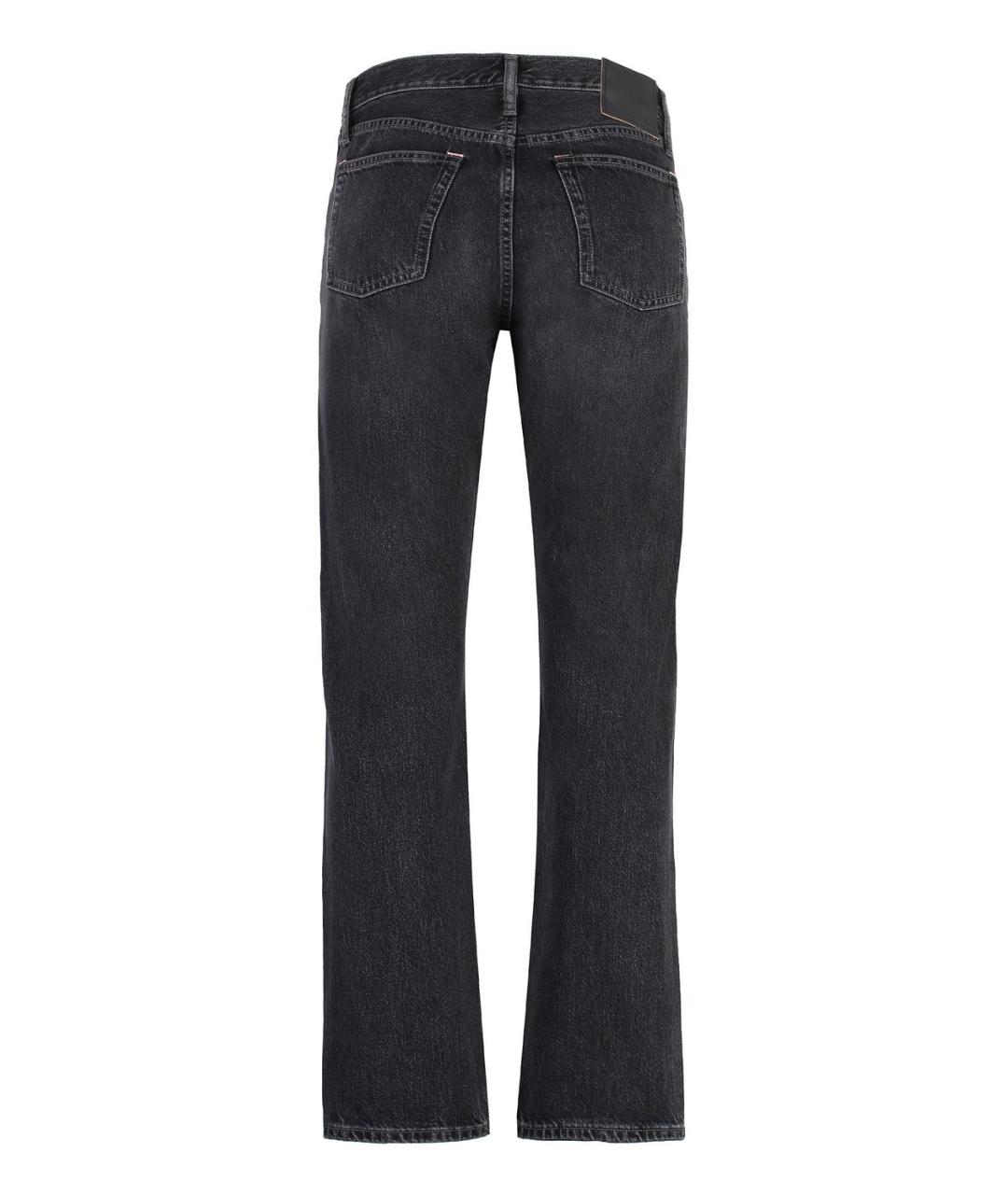 ACNE STUDIOS Черные хлопковые повседневные брюки, фото 2