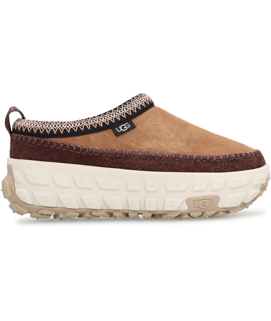 UGG AUSTRALIA Бежевые кожаные сабо, фото 2