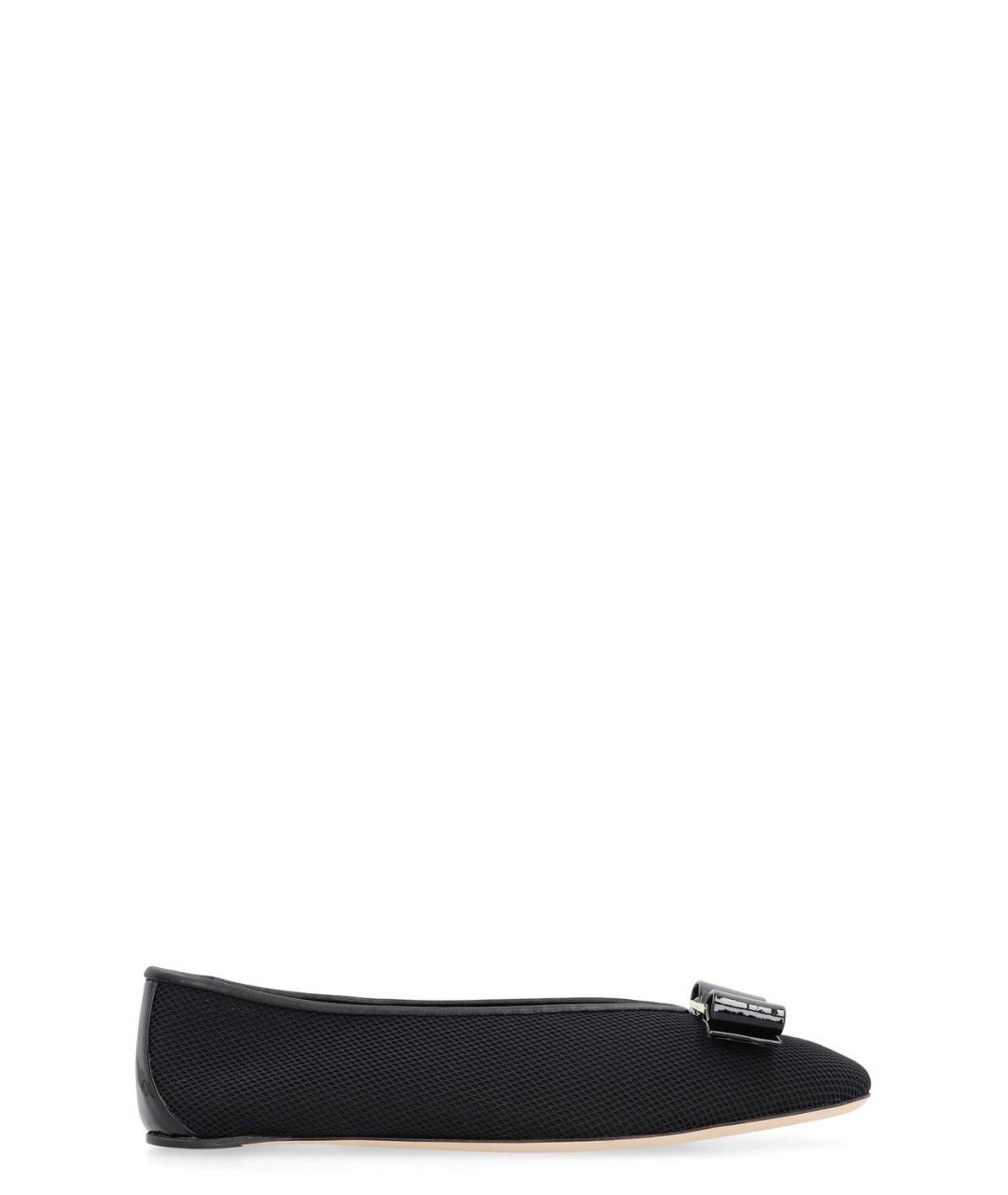 FERRAGAMO Черные балетки, фото 2