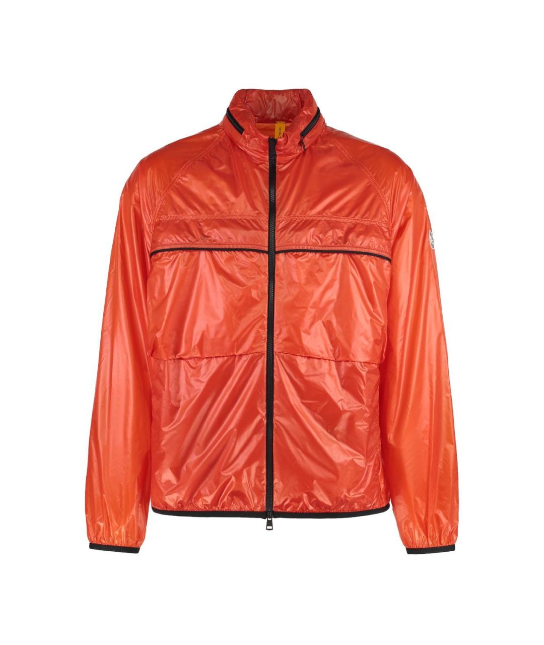 MONCLER Оранжевая полиамидовая куртка, фото 1