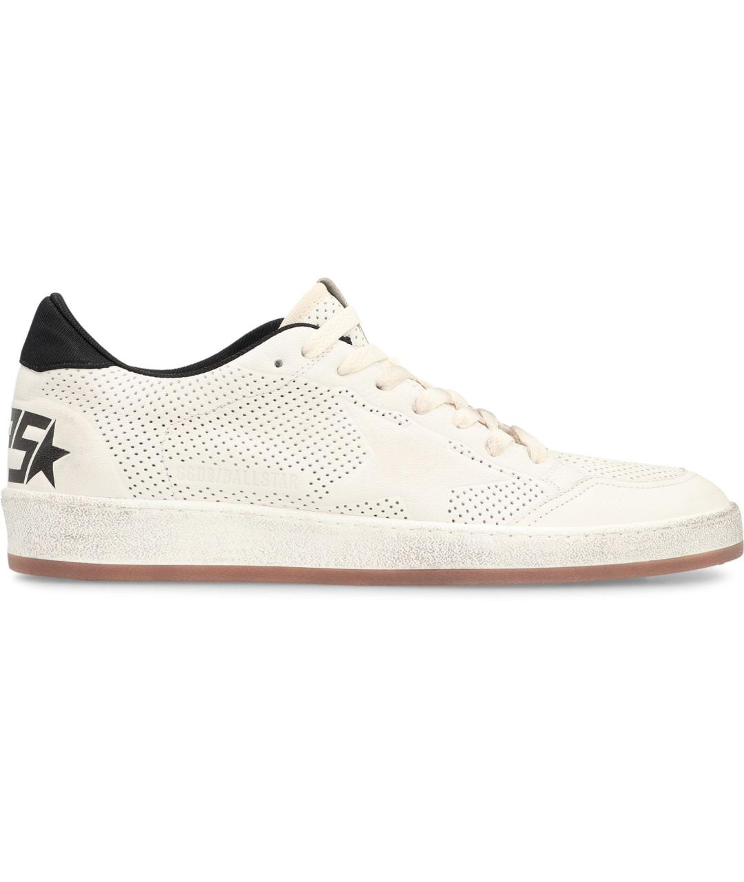 GOLDEN GOOSE DELUXE BRAND Белые синтетические низкие кроссовки / кеды, фото 2