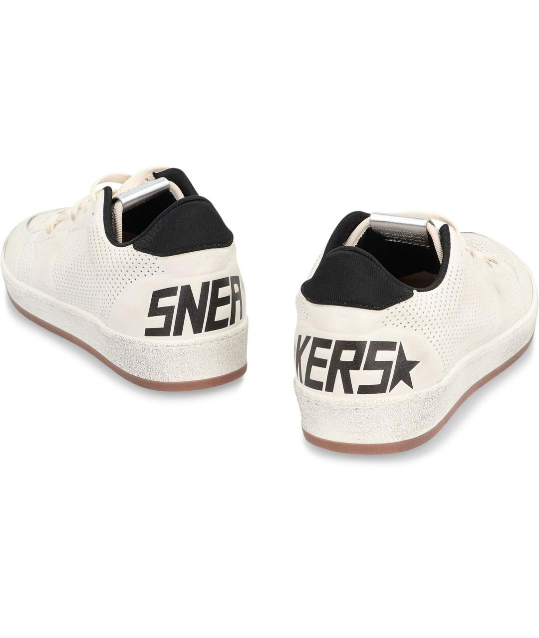 GOLDEN GOOSE DELUXE BRAND Белые синтетические низкие кроссовки / кеды, фото 4