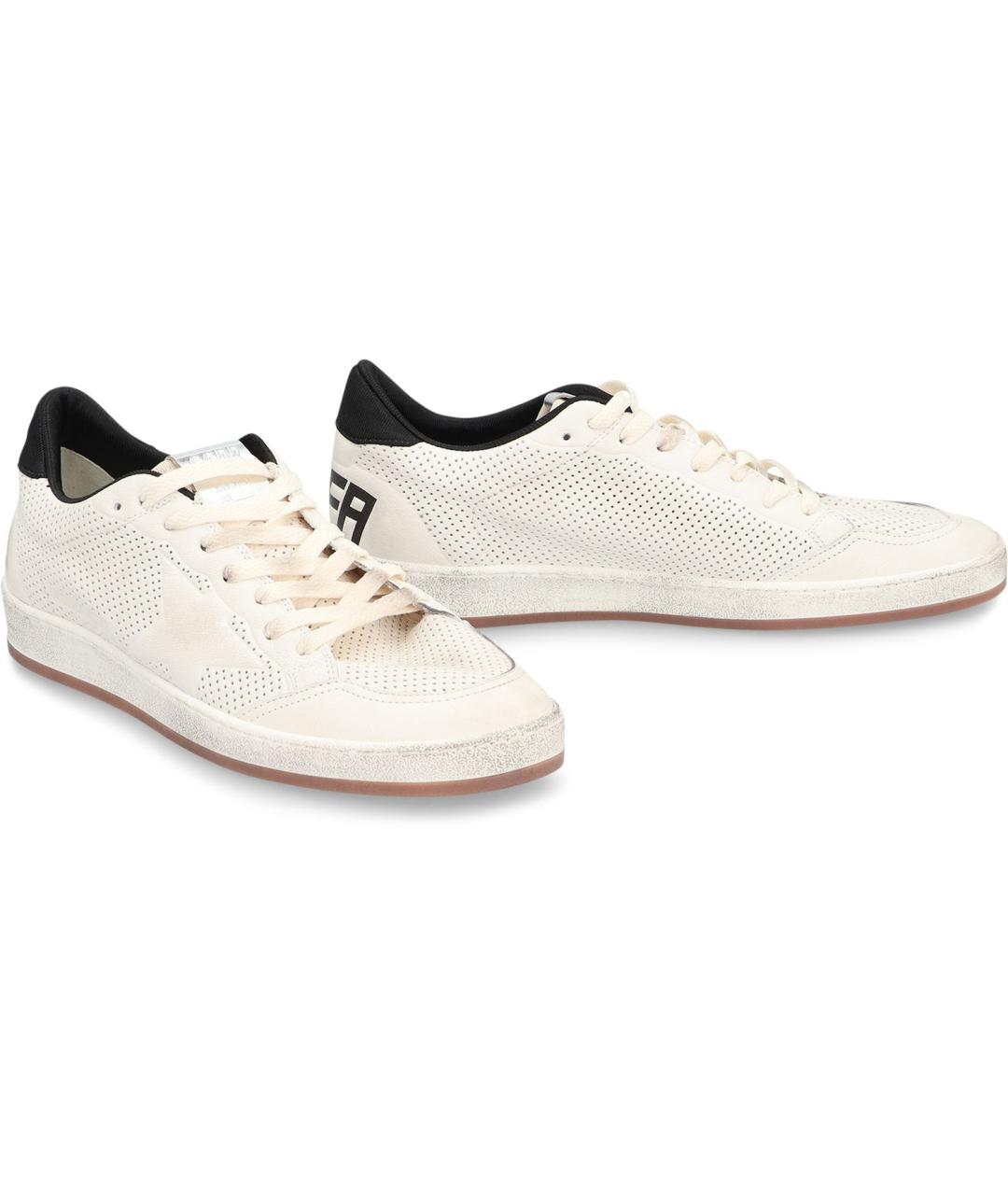 GOLDEN GOOSE DELUXE BRAND Белые синтетические низкие кроссовки / кеды, фото 3