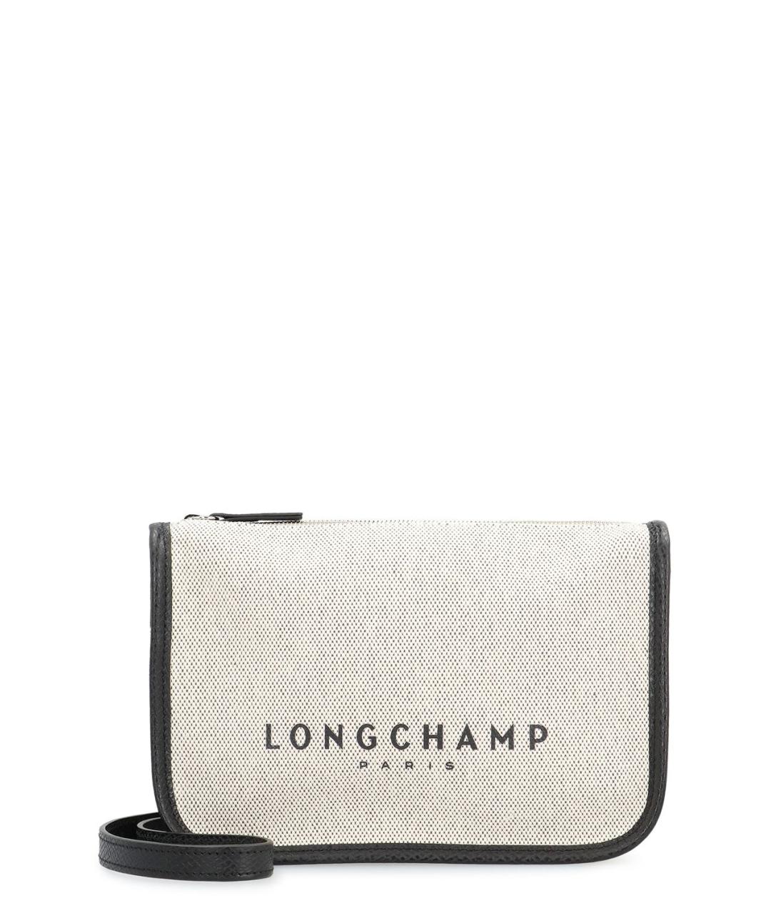 LONGCHAMP Белая хлопковая сумка через плечо, фото 1