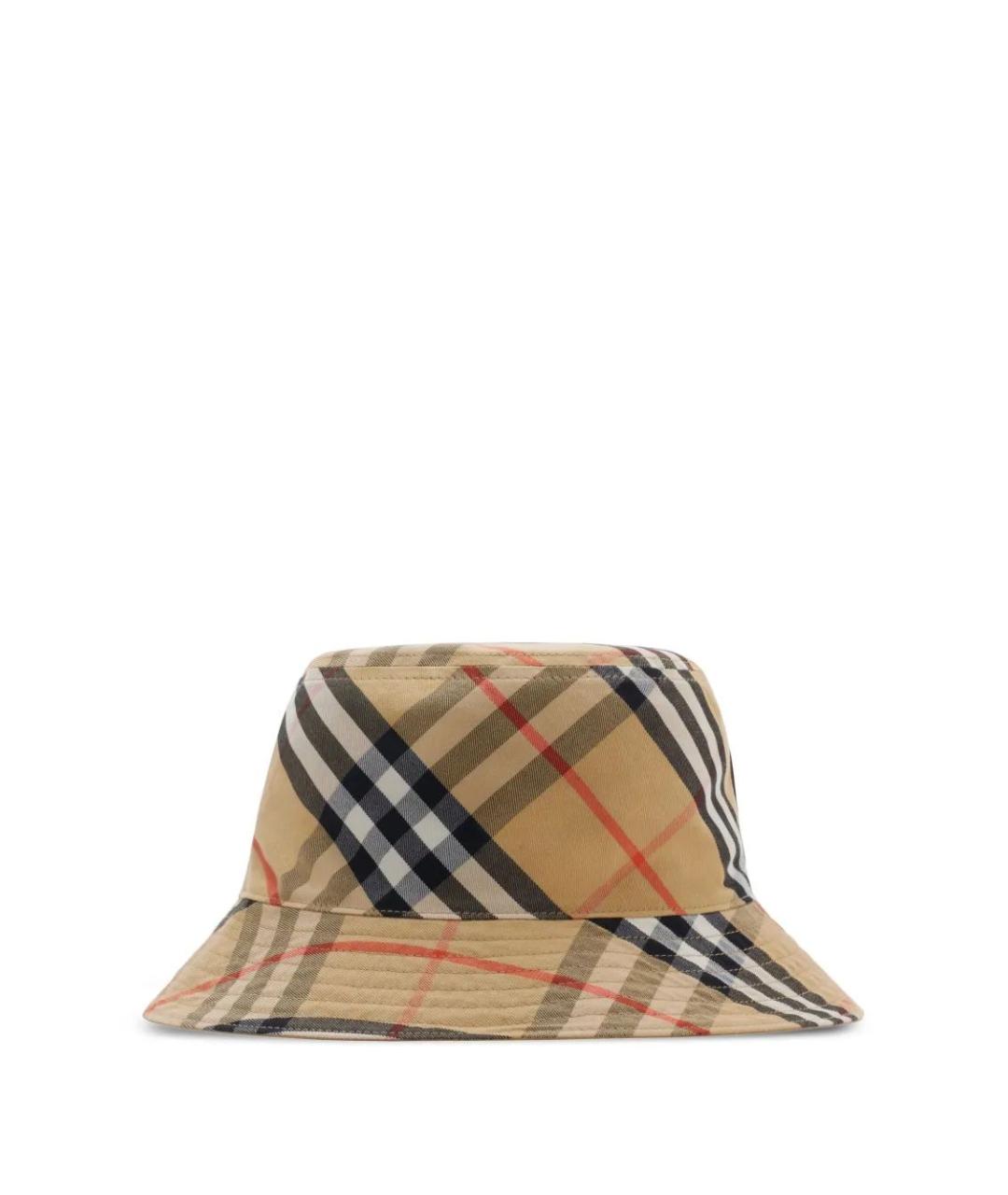 BURBERRY Черная хлопковая панама, фото 4