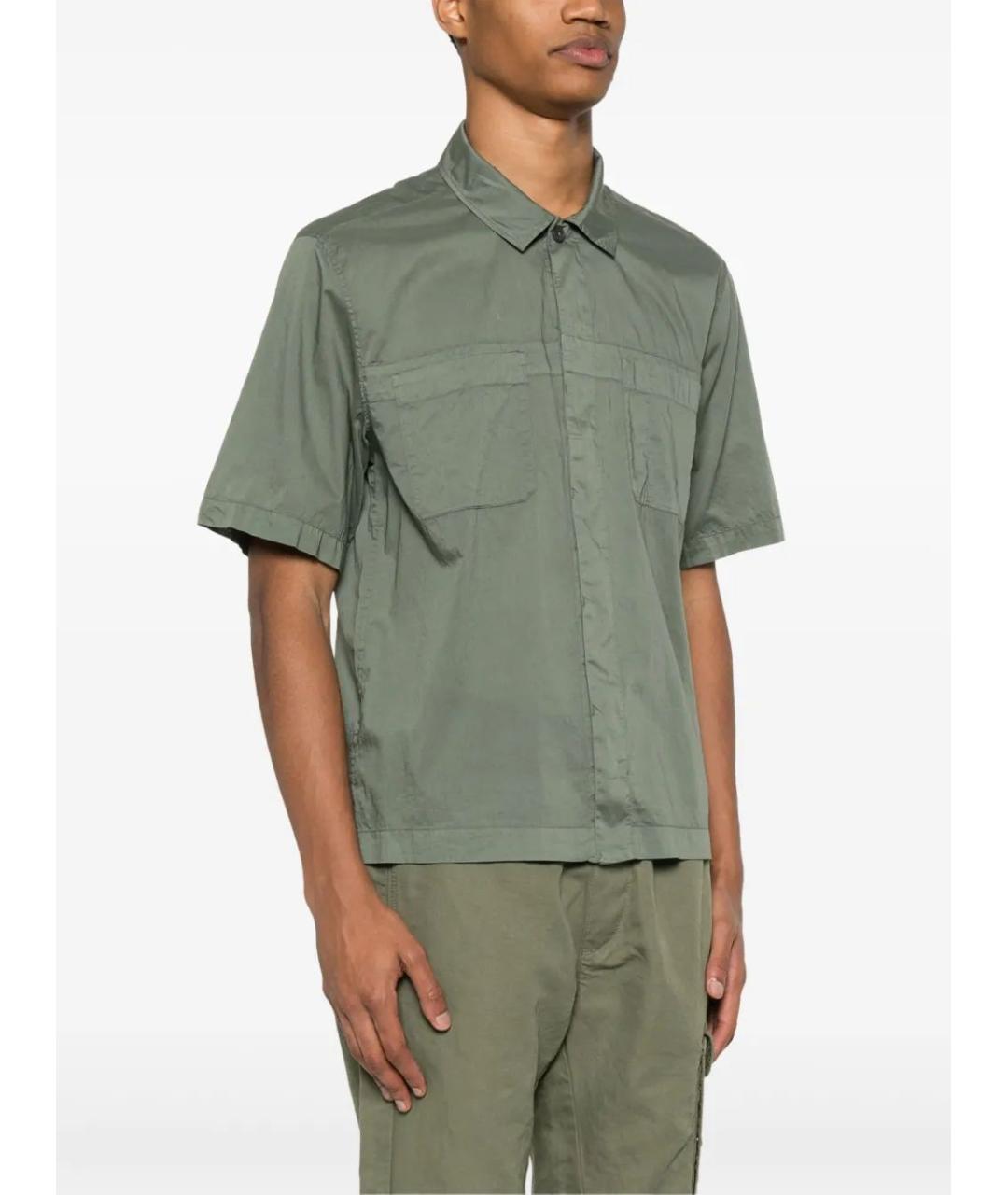 CP COMPANY Зеленая хлопковая кэжуал рубашка, фото 3