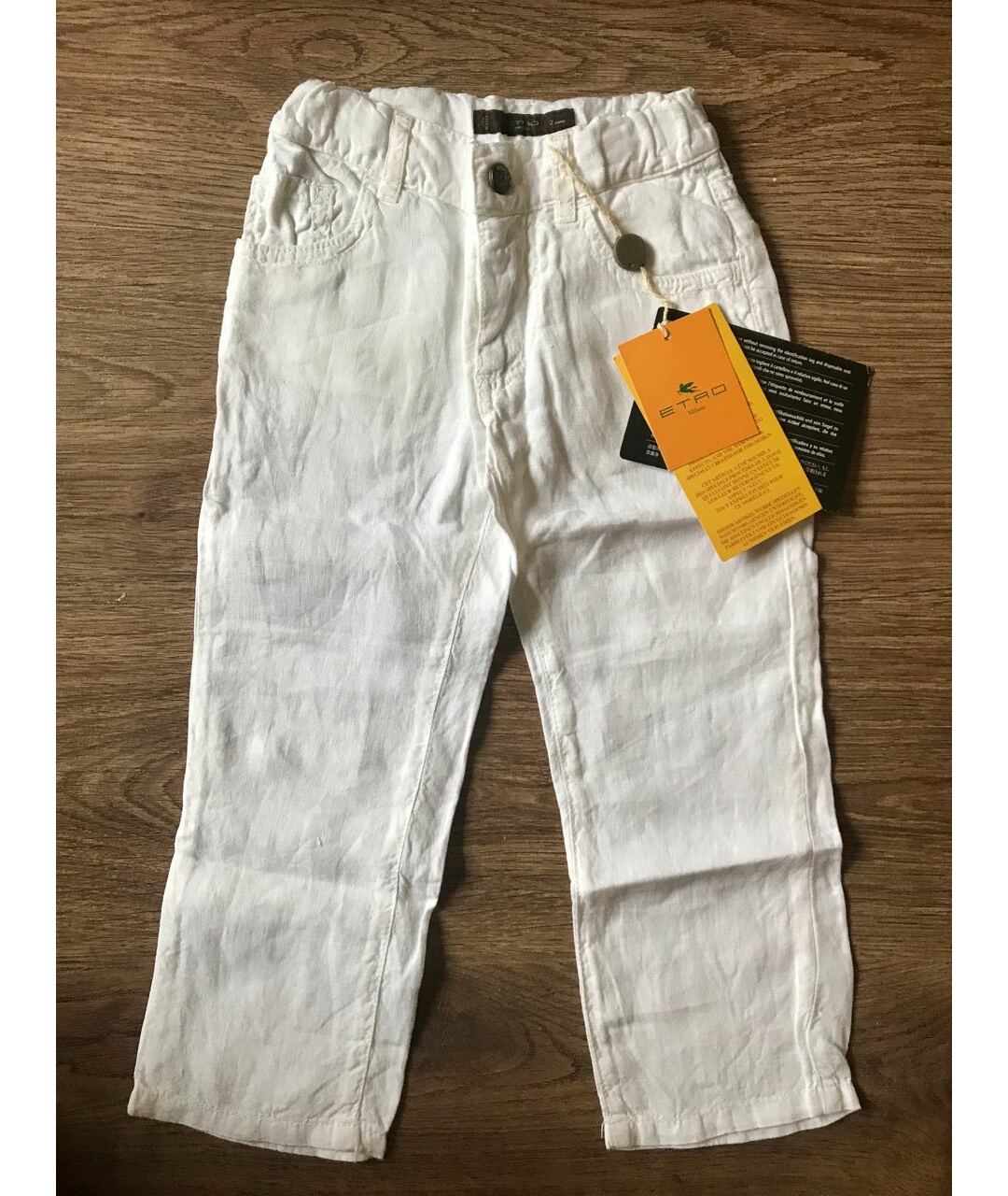 ETRO Белые льняные брюки и шорты, фото 3