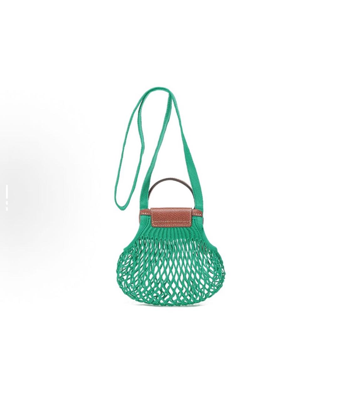 LONGCHAMP Зеленая пляжная сумка, фото 2